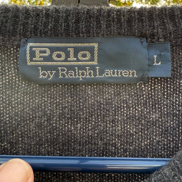 Polo Ralph Lauren 100% Lambs Wool Sweater Size Large in Great Condition - Picture 4 of 5